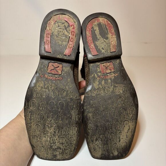 Twisted X Hooey Youth size 5.5 M Cowboy Boots Leather Square Toe YHY0008 - Picture 7 of 11